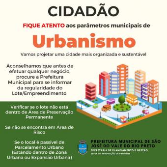 CIDADÃO VALERIOPRETANO FIQUE ATENTO AOS PARÂMETROS MUNICIPAIS DE URBANISMO 