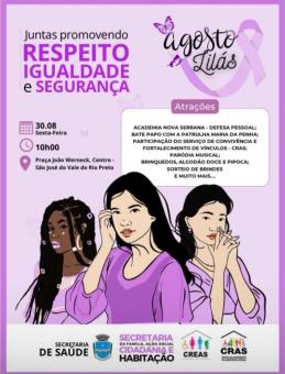 AGOSTO LILÁS - JUNTAS PROMOVENDO RESPEITO, IGUALDADE E SEGURANÇA 