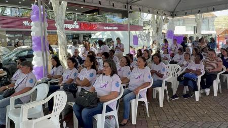 AGOSTO LILÁS - ( JUNTAS PROMOVENDO RESPEITO, IGUALDADE E SEGURANÇA )