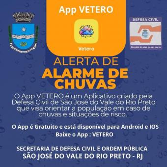 ALERTA DE ALARME DE CHUVAS VETERO