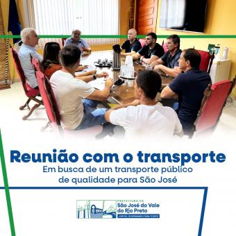 Reunião com o transporte.