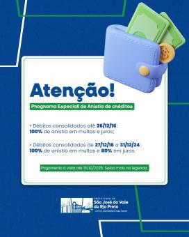 Programa Especial de Anistia de créditos.