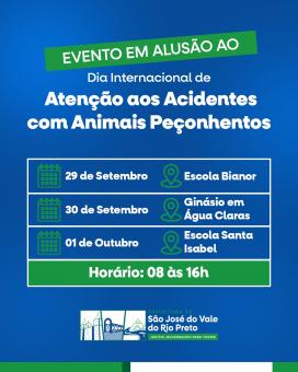 Dia Internacional de Atenção aos Acidentes com Animais Peçonhentos.