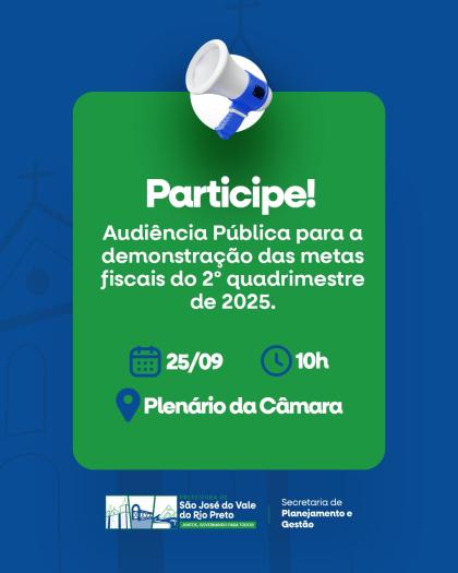 AUDIÊNCIA PÚBLICA.