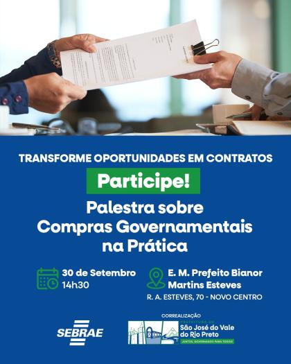 Palestra sobre Compras Governamentais na Prática