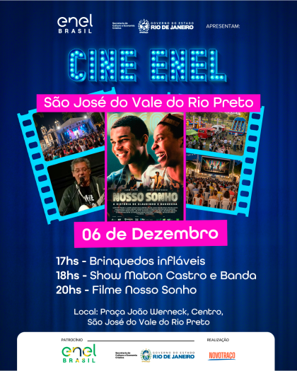 🎬✨ CINE ENEL em São José do Vale do Rio Preto! ✨🎬